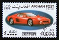 Postage stamp Afghanistan 1999. Ferrari F512M sports car