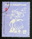 Postage stamp Albania 1992, Pairs figure skating winter Olympics 1992 Albertville