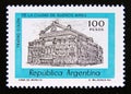 Postage stamp Argentina, 1981. Colon Theatre, Buenos Aires building