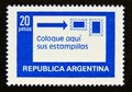 Postage stamp Argentina, 1979. Correct postage