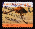 Postage stamp Australia, 1994. Red Kangaroo Macropus rufus Marsupial Royalty Free Stock Photo