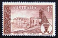 Postage stamp Australia, 1958. 75th Anniversary of Founding of Broken Hill