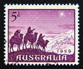 Postage stamp Australia, 1959. Three wise men Christmas Royalty Free Stock Photo