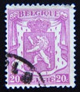 Postage stamp Belgium, 1936, Small coat of arms Royalty Free Stock Photo