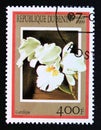 Postage stamp Benin, 1999. Cattleya orchid Flower