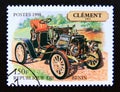 Postage stamp Benin 1998. Clement, 1903 oldtimer car Royalty Free Stock Photo