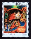 Postage stamp Bulgaria 2001. The Holy Family, the Holy Three Kings Royalty Free Stock Photo