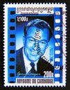 Postage stamp Cambodia, 2001. Gary Cooper