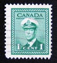 Postage stamp Canada, 1942. King George VI in Naval Uniform portrait