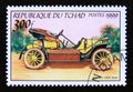 Postage stamp Chad 2000. 1906 Bianchi oldtimer car