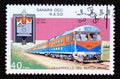 Postage stamp Cinderella 1993. Locomotive Diesel