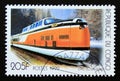 Postage stamp Congo Republic Brazzaville 1999. Locomotive LRC Canada
