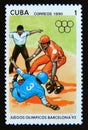 Postage stamp Cuba 1990, Baseball game contestants