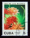 Postage stamp Cuba 1988. Dahlias flowers