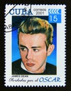 Postage stamp Cuba, 2001. Actor James Dean Royalty Free Stock Photo