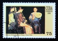 Postage stamp Cuba 1999. Poetic Scene painting