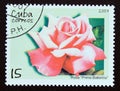 Postage stamp Cuba, 2007. Prima ballerina roses flower