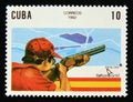 Postage stamp Cuba 1992. Skeet Shooting