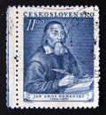 Postage stamp Czechoslovakia, 1952. Jan Amos Komensky portrait