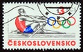 Postage stamp Czechoslovakia 1984, Olympic games rowing