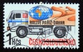 Postage stamp Czechoslovakia, 1989, Paris Dakar Rally, Liaz truck