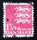 Postage stamp Denmark, 1962. Small Coat of Arms Royalty Free Stock Photo