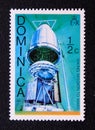 Post stamp Dominica, 1976, Viking space mission Mars