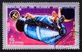 Postage stamp Equatorial Guinea, 1972. Film recovery Apollo 15