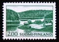 Postage stamp Finland, 1964. Farm on Lake Shore