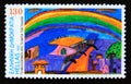 Postage stamp Greece, 2000. Future in the eyes of children Drawing