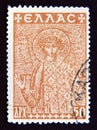 Postage stamp Greece, 1948. Restoration of Thessaloniki Monuments Fund St. Demetrius Royalty Free Stock Photo