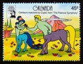 Postage stamp Grenada 1991. Centaurs from The Pastoral Symphony