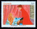 Postage stamp Grenada 1987. Prince Phillip awakes Aurora