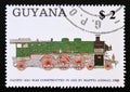 Postage stamp Guyana 1989. Maffei Locomotive 1923