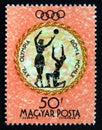 Postage stamp Hungary, 1960. Ball game Summer Olympic Games 1960 Rome