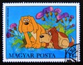 Postage stamp Hungary, Magyar, 1982. Dogs cartoon