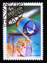 Postage stamp Hungary, Magyar, 1986. European Space Agency Giotto and the Three Magi