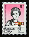 Postage stamp Hungary, Magyar 1989. Florence Nightingale
