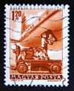 Postage stamp Hungary, Magyar, 1963. Mail plane