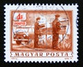 Postage stamp Hungary, Magyar 1973. Rural mail delivery