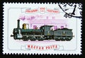 Postage stamp Hungary, Magyar 1976. Sigl Steam Locomotive 1875, Enese Station Royalty Free Stock Photo