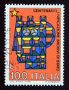 Postage stamp Italy, 1975, State Archives Unification