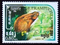 Postage stamp Kampuchea, Cambodia, 1984, Hare, Lepus