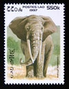 Postage stamp Laos, 1997. African Elephant Loxodonta africana