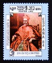 Postage stamp Laos, 1984. Cardinal Nino de Guevara, painting El Greco