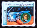 Postage stamp Laos, 1984. Lunokhod 2