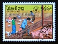 Postage stamp Laos, 1987. World Food Day agriculture