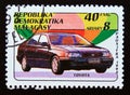 Postage stamp Madagascar, 1993, Toyota car