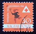 Postage stamp Magyar, Hungary, 1961, Child chasing butterfly