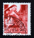 Postage stamp Magyar, Hungary, 1944, St. Margaret, 1242 - 1270 Royalty Free Stock Photo
